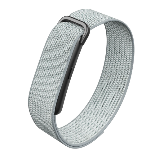 Belfar Air screenless activity band in silver woven strap