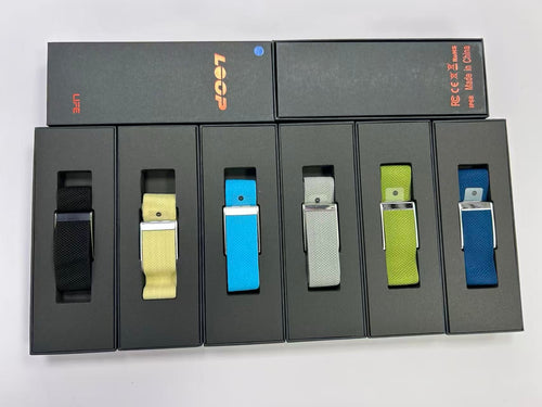 Belfar Pro screenless smart band in multiple woven strap colors